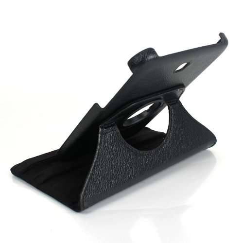 2-TECH 360 Grad Smart Cover passend für Samsung Galaxy Tab 3 7.0 P3200 drehbar Top Leder Schutz Hülle Tasche Schale Ledertasche Schutzhülle Etui - 3