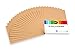 Produktbild perfect ideaz 50 Blatt DIN-A4 Kraft-Papier-Set, 120g /m², Bedruckbar, Bastel-Bogen in braun, Vintage-Natur-Paper in Karton-Optik, Zubehör zum Basteln für Falt-, Speise- und Menü-Karten, Craft-Bedarf