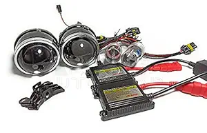 AUTO SNAP CAR 3' Inch Bi-Xenon Hi-Low Beam Fog Lamp 55W Blaster H4 Xenon Super Vision Hid Headlamp 6000K Conversion Kit