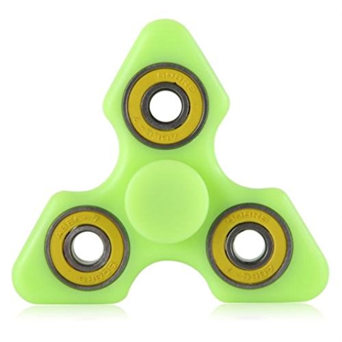 Glowing Hand Spinner,Omiky Tri Fidget Spinner Finger Toy for ADD ADHD Anxiety Autism Suffers (Green) Glowing Hand Spinner,Omiky Tri Fidget Spinner Finger Toy for ADD ADHD Anxiety Autism Suffers (Green)