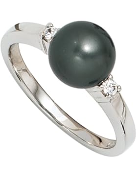Dreambase Damen-Ring Perle 1 Perle Silber