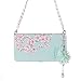 Produktbild Galaxy S5 Hülle, Schutzhülle für Samsung Galaxy S5 - Ysimee Blumen Ledertasche Kette Stand Case Card Slot Leder PU Tasche Handtasche Handbag Folio Unterstützte Schutzhülle Flip Cas, Blume- G