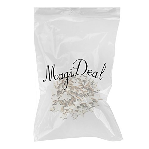 MagiDeal 100pcs DIY Set Stern Holz Scrapbooking Dekostern Verschönerung Scrapbook - 2