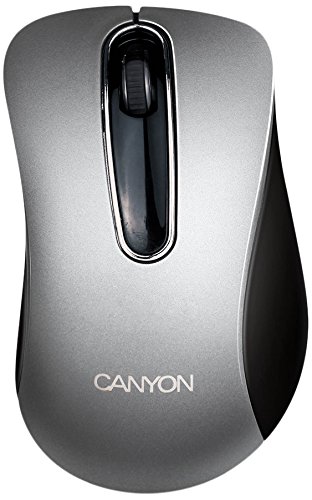 Canyon cne-cms3 – Maus (USB, Optisch, Büro, silber, rechts, 6,7 cm)
