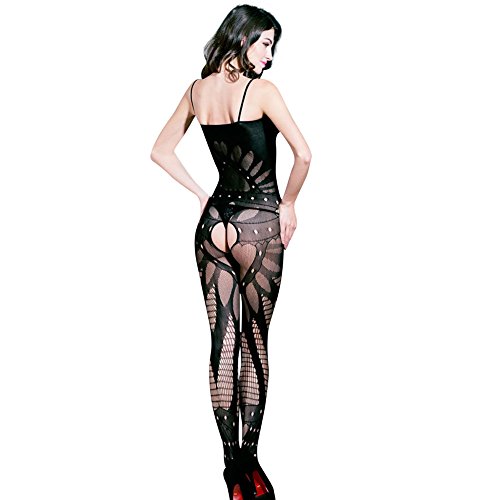 Dream-Garden-Women-Lingerie-Stripper-Garter-High-Stockings-Fishnet-Lingerie-Bodystocking