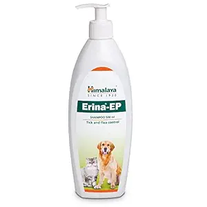 Pupkart Himalaya Antimicrobial/Antifungal/Tick and Flea Control Erina-EP Shampoo for Dogs and Cats with PetSutra Complimentry 500 ml (Multicolour)