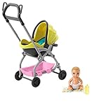 Usa el carrito para llevar al bebé de paseo; colócalo dentro y empuja para vivir una aventura sobre ruedas