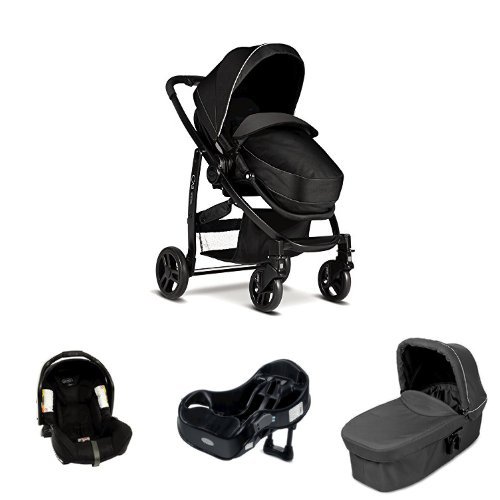 Graco Evo Travel System (Pitstop Black)