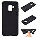 Produktbild HopMore Samsung Galaxy A8 2018 / A5 2018 Hülle Silikon Weiche Silikon Hüllen Matt Design Bumper Ultra Slim Dünn TPU Handyhülle Süßigkeitsfarbe Tasche Schale Case Cover pour Galaxy A8 2018 /A5 2018 -- Schwarz