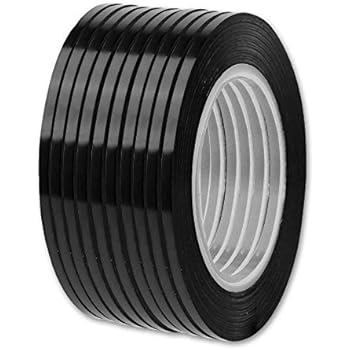 2pcs 3mm x 66m Whiteboard Tapes, Self Adhesive Thin Black