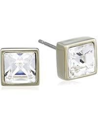 Dyrberg/Kern - Pendientes bañado en oro con cristal swarovski