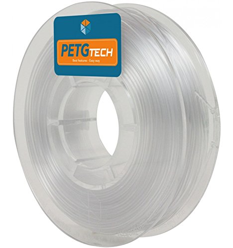 PETG Tech 250 g. Transparent 1.75 mm High performance P.E.T.G. Filament for 3D Printer