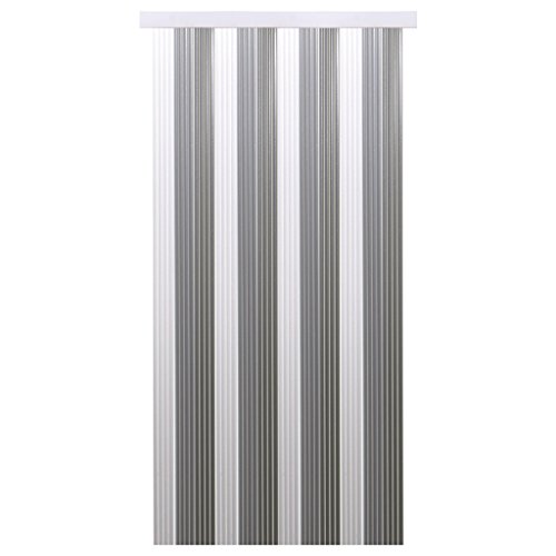 Türvorhang Fadenvorhang PVC, Auswahl: weiß – hellgrau – grau 100 x 200 cm - 2