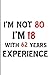 Produktbild I'm Not 80 I'm 18 With 62 Years Experience: 80th Birthday Gag Blank Lined Note Book