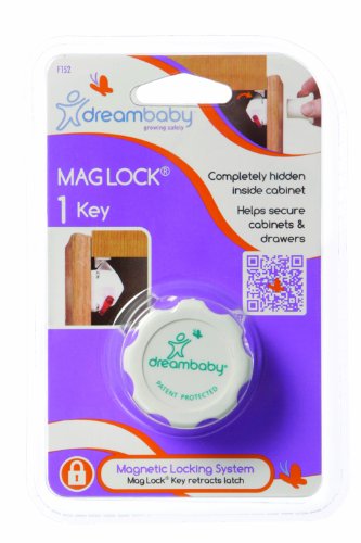 Dreambaby Mag Lock - 1 Key (White)