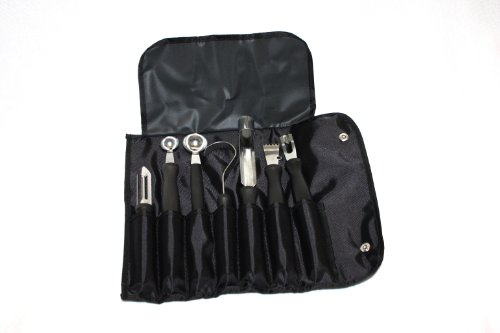 Garnierwerkzeug - Set 8 teilig inkl. Rolltasche