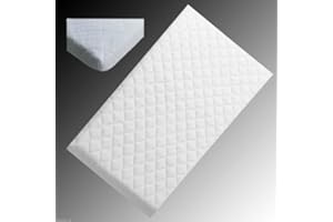 GOLD STAR BEDDING Baby Toddler Quilted and Breathable Cradle/PRAM/Swing/COT/Crib Mattress Square Corners (89 X 38 X 4 cm)