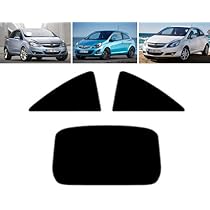 Film Solaire Teinté Pour Opel Corsa D 3-Portes (2007-2013) - Vitres Arrière - 5% Noir Fumé - Anti-UV