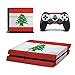 Produktbild Playstation 4 Konsole + 2 Controller Design Schutzfolie Skin Faceplates Schutz Folie Motiv Libanon PS4 PS 4 ( Herstellung in Deutschland )