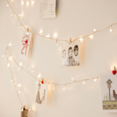Indoor Fairy Lights with 100 Warm White LEDs on 8m of Clear Cable by Lights4fun