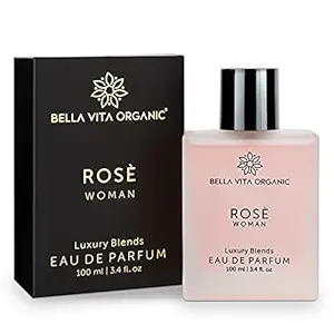 Bella Vita Organic Rose Perfume For Women EDP Long Lasting Scent Luxury Floral Fragrance, 100ml