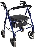 Aidapt Blue Aluminium Rollator (Eligible for VAT relief in the UK)