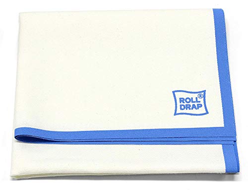 ROLL-DRAP  - Paños de Cocina 40 x 64 cm. Blanco Cenefa Azul (10 unidades)
