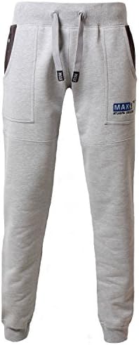 Mens Joggers Jogging Pants Max Edition Texas Slim Fit sweat tracksuit bottoms Grey Marl XL