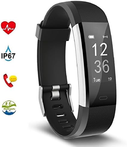 iFiter Fitness Tracker with Activity Heart Rate Monitor Step/Calorie Counter Pedometer Blood Pressure Measurement IP67 Waterproof Bluetooth Smart Watches Colourfull Screen for Android &amp; IOS