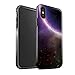 Price comparison product image Stuff4 Gloss Tough Shock Proof Phone Case for Apple iPhone XS Max/Purple Eclipse Design/Space/Cosmos Collection