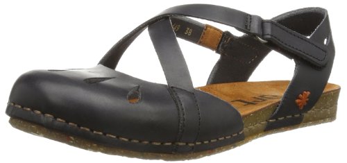 Art 0449 Mojave Creta, Sandalias con Plataforma Plana para Mujer, Negro (Black), 38 EU