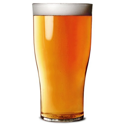 Elite Polycarbonate Tulip Pint Tumblers CE 20oz / 568ml - Set of 4 | Plastic Beer Glasses, Plastic Pint Glasses, Virtually Unbreakable Polycarbonate Plastic - Ideal for Parties, Outdoors & Event Catering