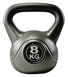 Bodyrip Vinyl Kettlebell 1 X 8, Grey, 1 X 8 kg