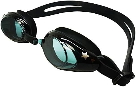 Palantic UV Nearsighted Prescription Corrective Youth Swim Goggles (-5.0), Black