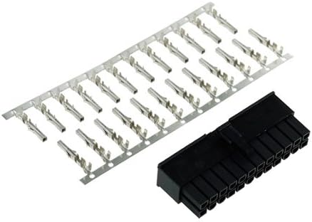 Phobya 82342 ATX 24-Pin Black Wire Connector - Wire Connectors (ATX 24-Pin, Black, Metal, Plastic, 1 Piece)