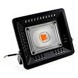 Energy efficiently: This LED Plant Lights is high photosynthetic efficiency and low power consumption, can replace a 150W HPS or HID traditional grow light. Equipped with quality aluminum Heat Sinks and Independent Fan for better Cooling. Life of 50,000 hours.