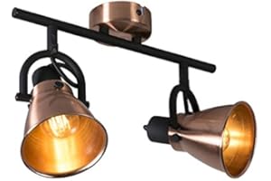 Qazqa - Klasyczna miedź punktowa - Jos 2 - E14 | 2 światło - Metal - Odpowiednie dla Oświetlenie wewnętrzne,Jadalnia,Kuchnia,Sypialnia,Salon