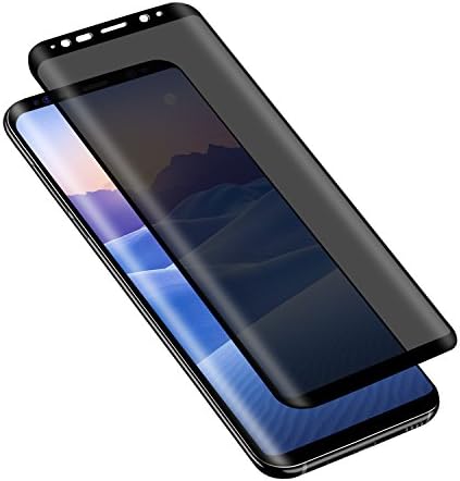 Charisor Galaxy S8 Plus Screen protector, S8 Plus Privacy Tempered Glass Anti-Spy [3D Curved][Case Friendly] Screen Protector Shield For Samsung Galaxy S8 Plus