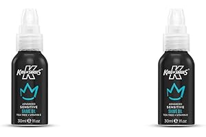 King of Shaves Sensitive Advanced Shaving Oil For Men | TWIN-PACK | Handy Pump 30 ml | Mens Shaving Oil | Shave Care Products | Mens Shavecare | Shaving Serum | Travel Size Toiletries