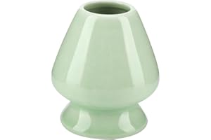 BUYWEEK Matcha stojak na trzepaczkę, ceramiczny kupowy tydzień trwały uchwyt na trzepaczki zestaw do herbaty akcesoria do bambusa Matcha Chasen (zielony)