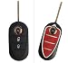 Produktbild CK+ Alfa Romeo Auto-Schlüssel Hülle Key Cover Case Etui Silikon für Guiletta Giulia MiTo - Schwarz