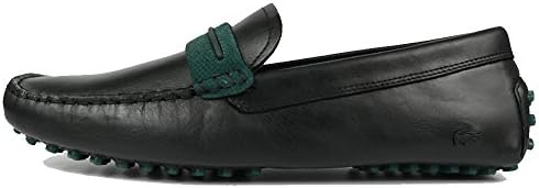 Lacoste Footwear Herron 317 Black Leather Slip On Loafer Shoes 8(42)