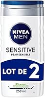 Nivea Men Gel Douche Sensitive Peau Sensible 3en1 2x250 ml