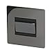 Produktbild Schalter Knietablett 3-POLE FAN ISOLATER 13 A BLACK NICKEL schraubenfreies FLATPLATE LOW PROFILE