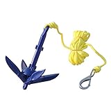 alu angelboote test Menge: 1 Set GCDN Booy Kit Tragbares Angelboot Verwendung Kajak Aluminium Kanu Raft Segelboot klappbar, Wie abgebildet, 8.5 * 8.5 * 21cm