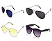 MagJons Standard Aviator and Wayfarer Unisex Sunglasses Combo Set Of 4 (with Box) (MJ2204|50|Multicolour) RS.440.00