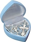 Boy's My First Rosary Glass Beads Blue Children's Christening Gift