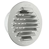 Completa de red antinsetto La ventilación gtap80r-y Rejilla Redondo Empotrable, aluminio, 80 mm