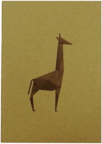 A5 Inspria Blank Notebook - Animalia Design, 80 Pages