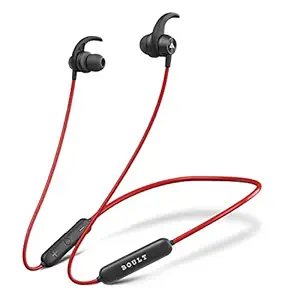 Boult Audio ProBass X1-WL in-Ear Wireless Earphones with 10 Hours Battery Life, Latest Bluetooth 5.0, IPX5 Sweatproof Headphones with mic (Red)